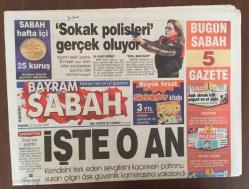 Sabah Gazetesi 23 Ocak 2005 - Türbanlı Kasiyere Danimarkada Ret GZ10075
