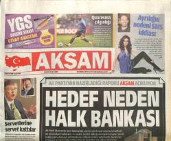 Akşam Gazetesi 3 Ocak 2014 - Iraktan Petrol Akışı Başladı - Muazzez Abacı İle Ajda Pekkan Arasında Neler Oluyor * GZ100760