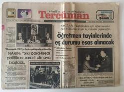 Tercüman Gazetesi 3 Aralık 1981 - Bülent Ecevite 4 Aylık Mahkumiyet GZ10676