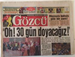 Gözcü Gazetesi 16 Ekim 2004 - Yeni Türk Lirasına 77 Gün Kaldı GZ13845
