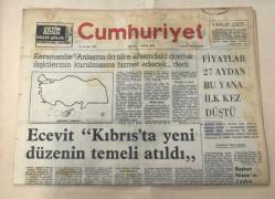 Cumhuriyet Gazetesi 1 Ağustos 1974 GZ1465