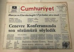 Cumhuriyet Gazetesi 13 Ağustos 1974 GZ1477
