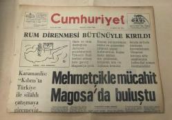 Cumhuriyet Gazetesi 16 Ağustos 1974 GZ1480