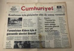 Cumhuriyet Gazetesi 22 Ağustos 1974 GZ1486