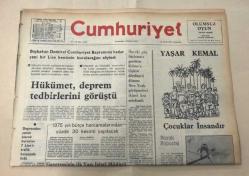 Cumhuriyet Gazetesi 10 Eylül 1975 GZ1624