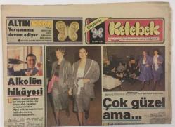 Hürriyet Gazetesi Kelebek Eki 23 Ocak 1985 - Tarık Akan Berlin Film Festvalinde Pehlivan Filmi İle Şansını Deneyecek GZ16832