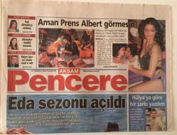 Akşam Gazetesi Pencere Eki 10 Temmuz 2006 - Ayna Grubu Yeni Bir Nefesle Geri Döndü - GZ18575