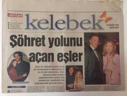 Hürriyet Gazetesi Kelebek Eki 15 Kasım 2000 - Şöhret Yolunu Açan Eşler Kaya Çilingiroğlu Hülya Avşar Gibi GZ18812