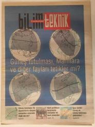 Cumhuriyet Gazetesi Bilim Teknik Eki 25 Mart 2006 - Güneş Tutulması , Marmara Ve Diğer Fayları Tetikler Mi ? GZ20140