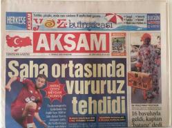 Akşam Gazetesi 6 Temmuz 2006 - Trabzonsporlu Gökdeniz İle Fatih Haraç Çetesine Meydan Okumuş , Buzları Eriten ABD Ziyareti GZ20449