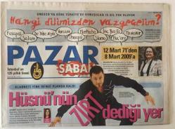 Sabah Gazetesi Pazar Eki 8 Mart 2009 - Hüsnü Şenlendirici Klarneti Yine İkinci Planda GZ20726