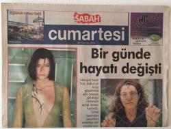 Sabah Gazetesi Cumartesi Eki 30 Haziran 2001 - Cüneyt Akeroğlu Kapak Giysileri Tasarlıyor Ve Baştan Yaratıyor GZ20822