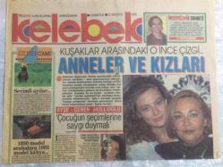 Hürriyet Gazetesi Kelebek Eki 22 Ağustos 1992 - Ayşe-Ceren Akıllıoğlu,Anneler Ve Kızları GZ21639