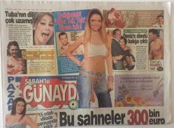 Sabah Gazetesi Günaydın Eki 8 Mart 2009 - Mahsun Kırmızıgül Filmi Güneşi Gördüme Avrupadan 300 Bin Euro Destek Geldi GZ22399