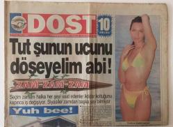 Efemera - Dost Gazetesi 23 Mayıs 1997 - Tut Şunun Ucunu Döşeyelim Abi Zam -Zam -Zam GZ26201 - kitantik - kitaLog