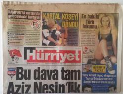 Hürriyet Gazetesi 18 Mayıs 2003 - Bu Dava Tama Aziz Nesinlik , Kartal Köşeyi Döndü GZ28336