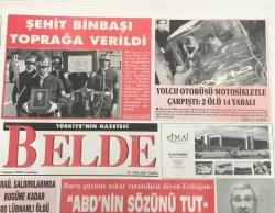Belde Gazetesi 29 Temmuz 2006 Barış Gücüne Asker Verebiliriz Diyen Tayyip ErdoğanABDnin Sözünü Tutmasını Bekliyoruz GZ30841