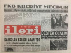 Giresun İleri Gazetesi 21 Ekim 2005 - Kaybolan Balıkçı Aranıyor GZ32300