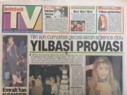 Hürriyet Gazetesi Kelebek Eki 26 Aralık 1992 - Küçük Emrahtan Konser GZ35221