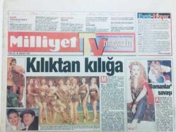 Milliyet Gazetesi Tv Magazin Eki 16 Şubat 1994 - Kılıktan Kılığa, Padişahlı Mega Turnike GZ41239