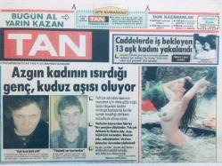 Tan Gazetesi 28 Ocak 1985 - Azgın Kadının Isırdığı Genç Kuduz Aşısı Oldu GZ42096