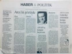 Ateş Gazetesi Haber Politik Eki 24 Ağustos 1996 - Liderler Arasında Kavga Kızıştı GZ42125