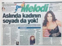 Sabah Gazetesi Melodi Eki 30 Temmuz 1996 - Gümüş Kadın Nukhet Duru GZ42579