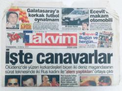 Takvim Gazetesi - 10 Eylül 1997 - Tarık Akanın Yatak Sahneleri ,Cartelden Ayrılıp Karakan Grubu Kuruldu GZ46330