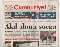 Cumhuriyet Gazetesi 11 Ağustos 2013 - Türbanlı Öğretmenlere Af GZ48087
