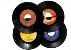 Eski Dönem Plak Lotu, Dekorluk Plak (Düşük Kondisyon - 4 Adet - Orhan Gencebay, Kamuran Akkor) PLK26352