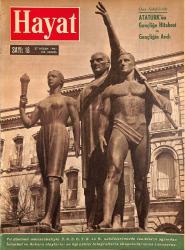 Hayat Dergisi – 27 Nisan 1961 – Sayı: 18 , Kapak: İstanbul Üniversitesinde Atatürk ve Gençlik Anıtı , Poster: Atatürk'ün Gençliğe Hitabesi NDR98431