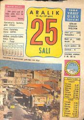 25 Aralık 1984 Takvim Yaprağı - Doğum Günü Hediyesi EFMN14759