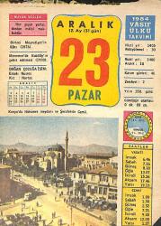 23 Aralık 1984 Takvim Yaprağı - Doğum Günü Hediyesi EFMN14760