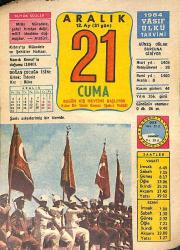 21 Aralık 1984 Takvim Yaprağı - Doğum Günü Hediyesi EFMN14762