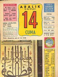 14 Aralık 1984 Takvim Yaprağı - Doğum Günü Hediyesi EFMN14768
