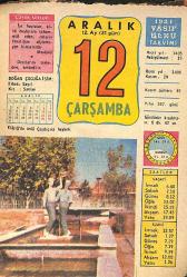 12 Aralık 1984 Takvim Yaprağı - Doğum Günü Hediyesi EFMN14770