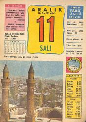 11 Aralık 1984 Takvim Yaprağı - Doğum Günü Hediyesi EFMN14771