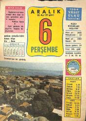 6 Aralık 1984 Takvim Yaprağı - Doğum Günü Hediyesi EFMN14775