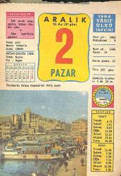 2 Aralık 1984 Takvim Yaprağı - Doğum Günü Hediyesi EFMN14779
