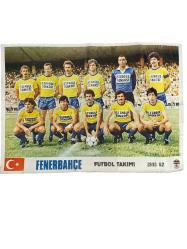 Fenerbahçe Futbol Takımı Kadrosu 1981 - 1982 Yılı Kartpostal (Ultra Dev Boy) KRT24039