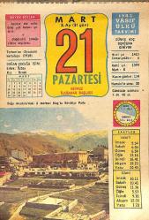 21 Mart 1983 Takvim Yaprağı - Doğum Günü Hediyesi EFMN15030