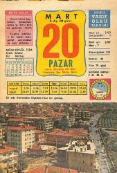 20 Mart 1983 Takvim Yaprağı - Doğum Günü Hediyesi EFMN15031