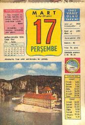 17 Mart 1983 Takvim Yaprağı - Doğum Günü Hediyesi EFMN15034