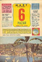 6 Mart 1983 Takvim Yaprağı - Doğum Günü Hediyesi EFMN15045