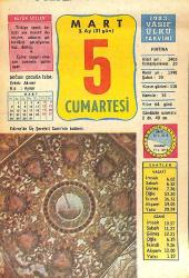 5 Mart 1983 Takvim Yaprağı - Doğum Günü Hediyesi EFMN15046