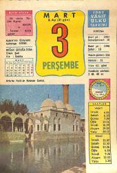 3 Mart 1983 Takvim Yaprağı - Doğum Günü Hediyesi EFMN15048