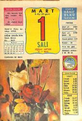 1 Mart 1983 Takvim Yaprağı - Doğum Günü Hediyesi EFMN15050