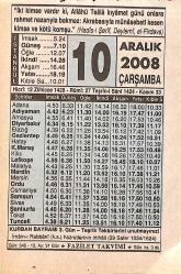 10 Aralık 2008 Takvim Yaprağı - Doğum Günü Hediyesi EFMN15323