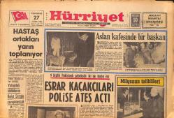 Hürriyet Gazetesi 27 Aralık 1969 - Şantöz Başak 