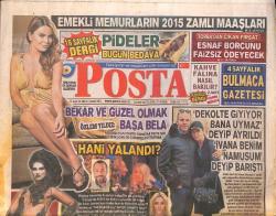 Posta Gazetesi 22 Kasım 2014 - Hakan Baş ile Hadise Birlikte Yakalandı - Özlem Yıldız 